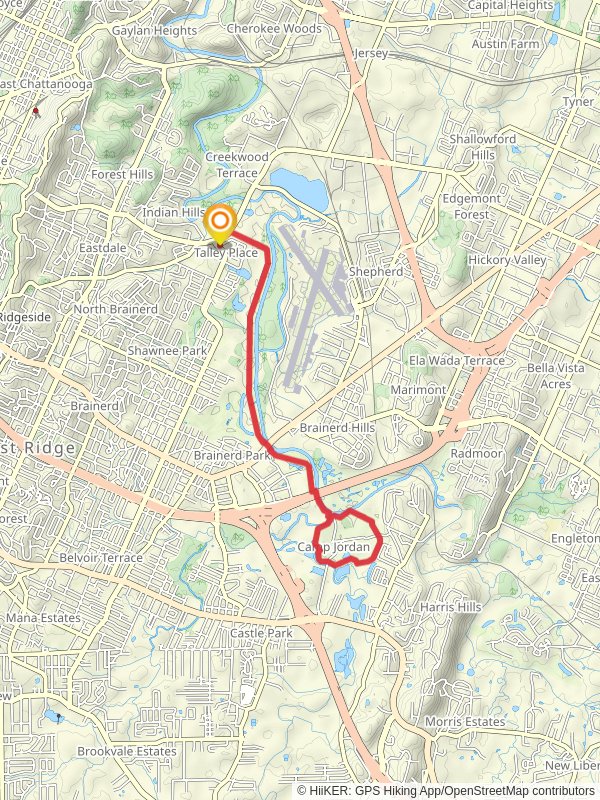 South Chickamauga Creek Greenway Out and Back