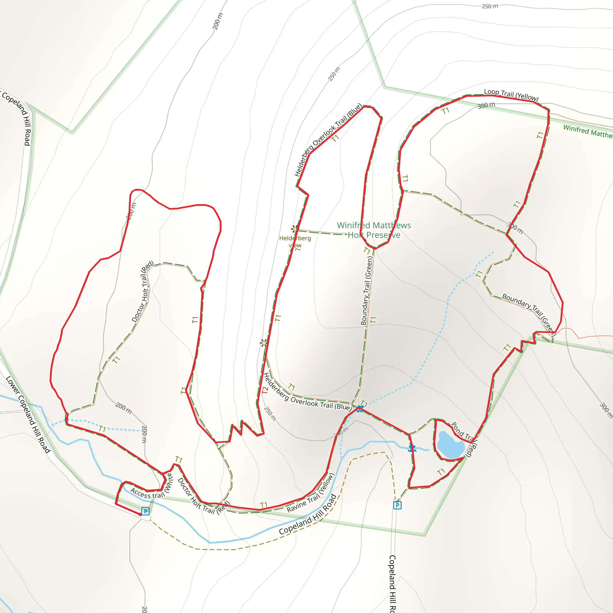 Ravine Trail and Orange Trail Loop mobile static map