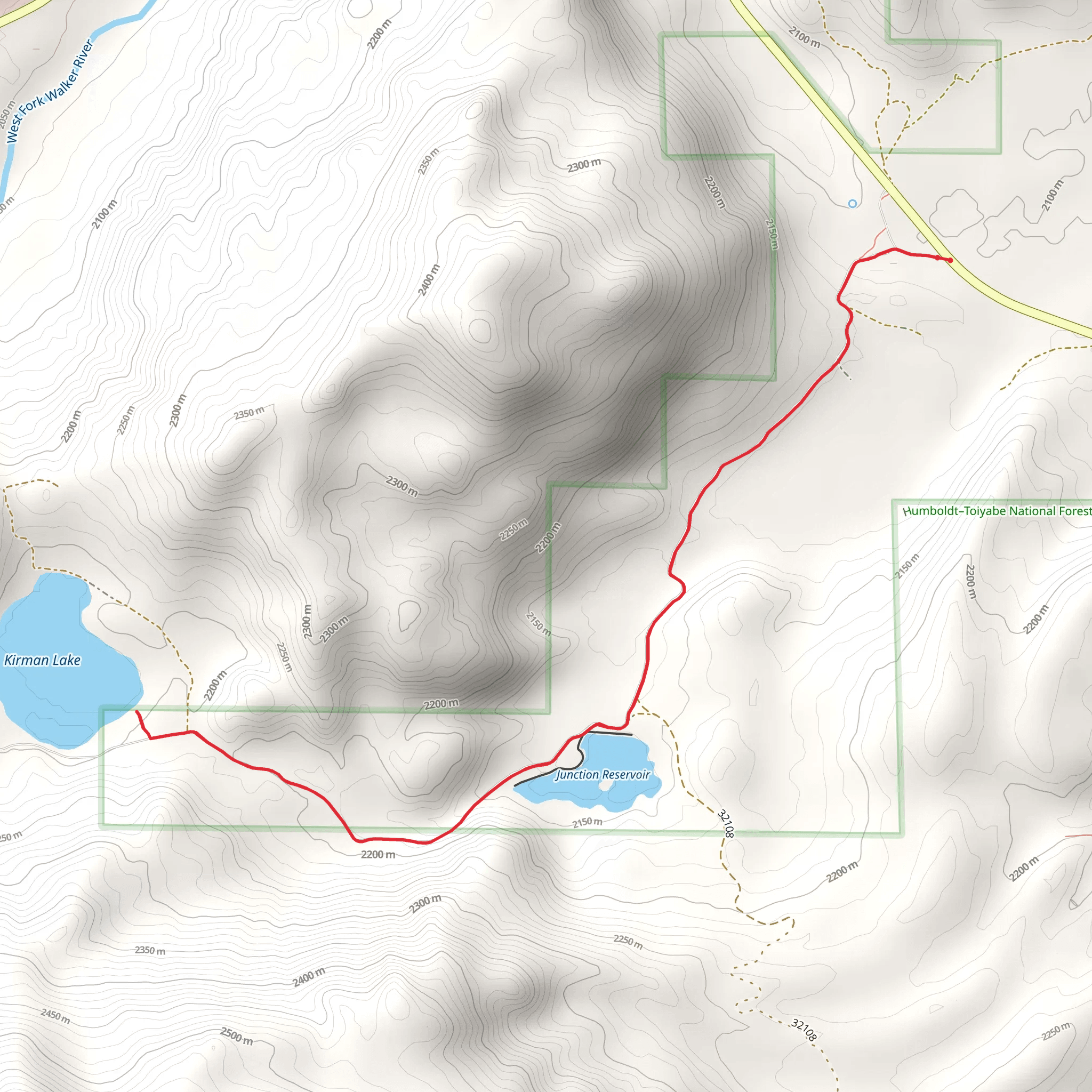 Kirman Lake Trail mobile static map