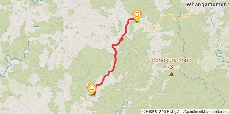 Forgotten World Highway stage 7 Map