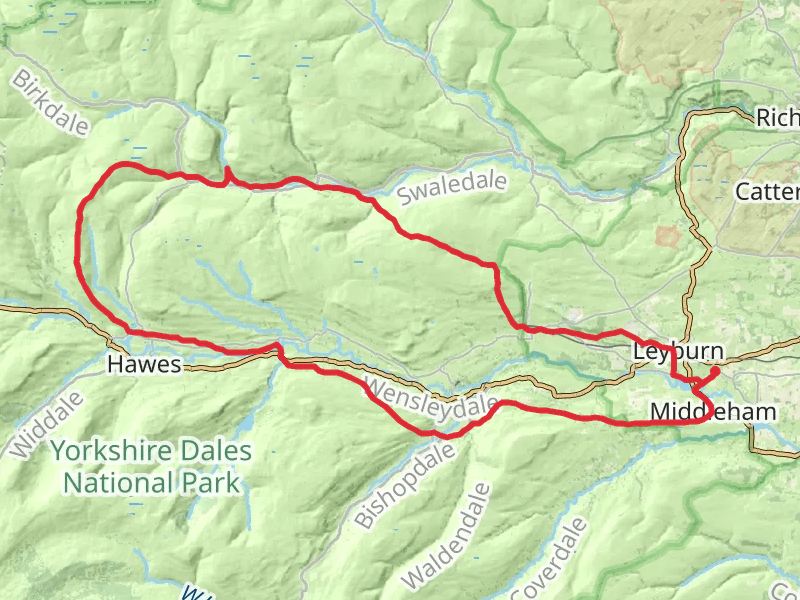 Afoot in Two Dales mobile static map