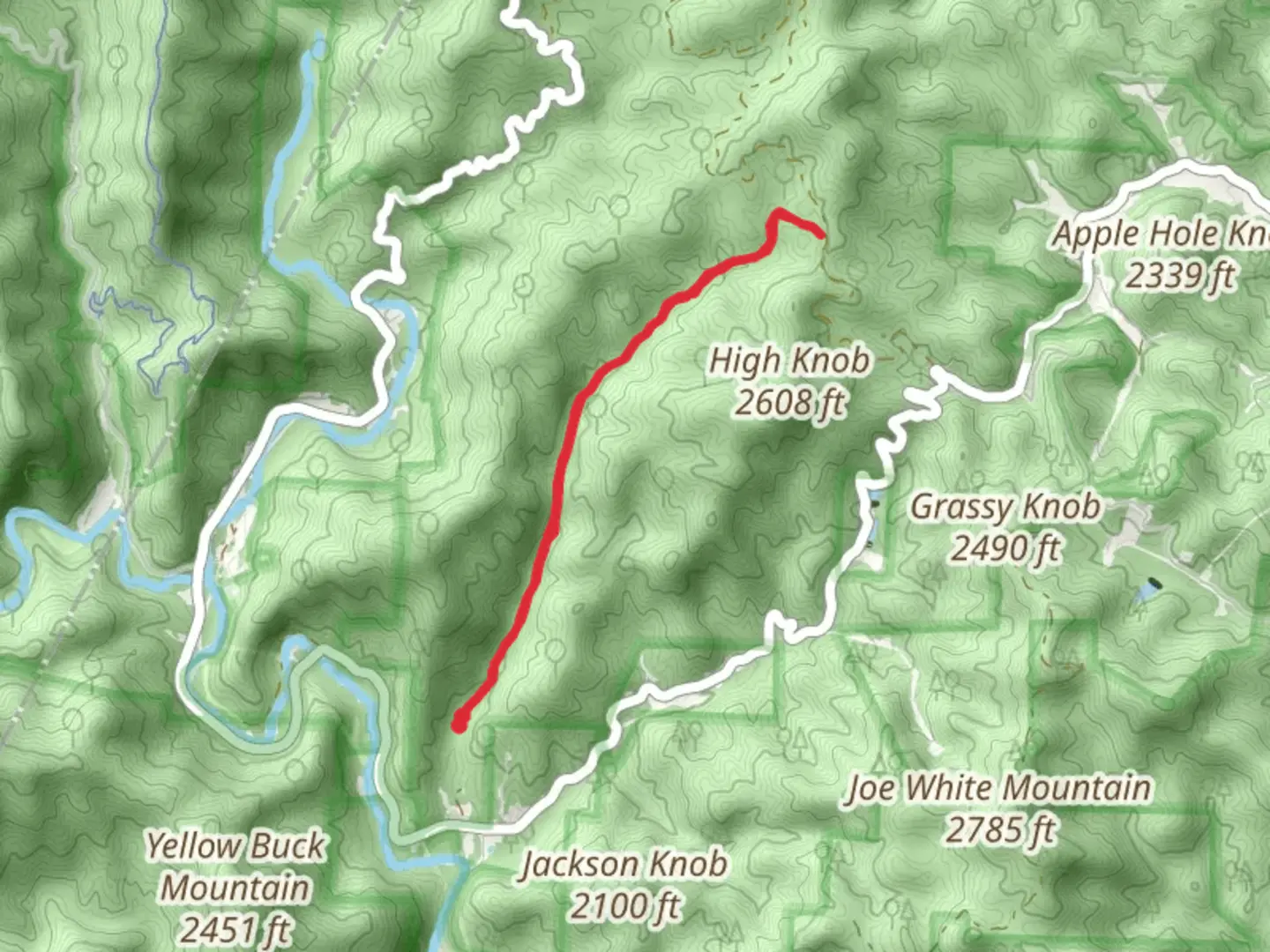 An image depicting the trail Thorpes Creek Trail and its surrounding area.