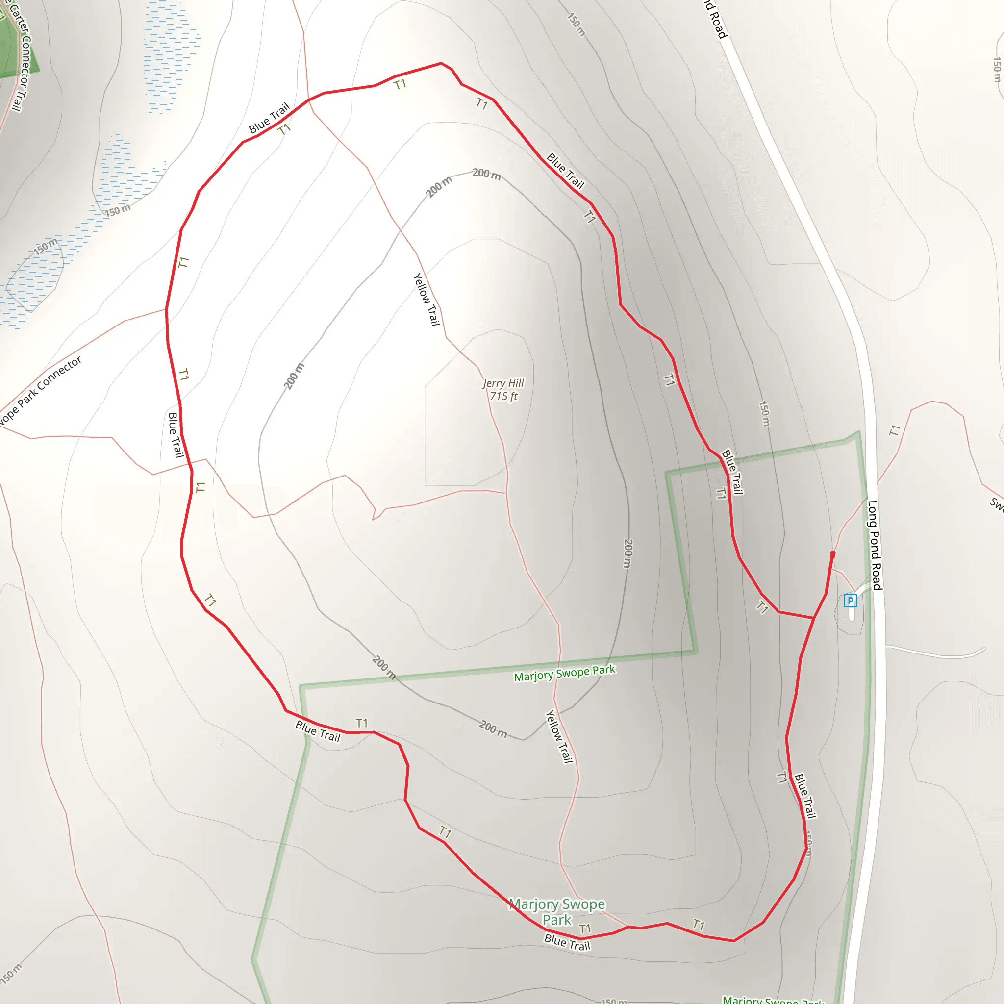Jerry Hill Loop mobile static map