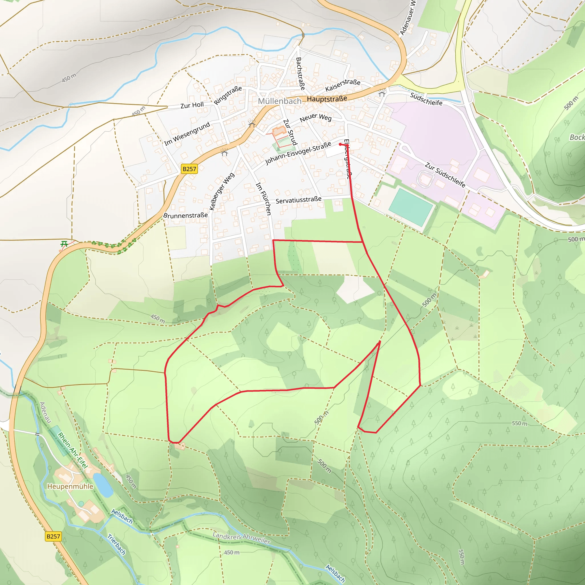 Muellenbach Loop mobile static map
