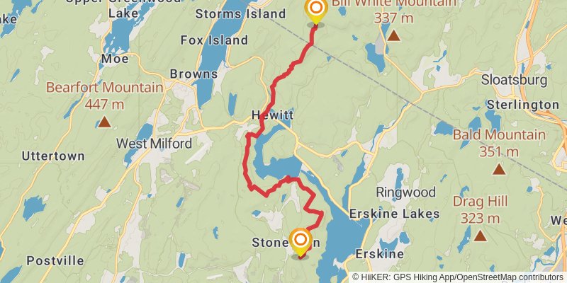 Highlands Trail stage 5 Map