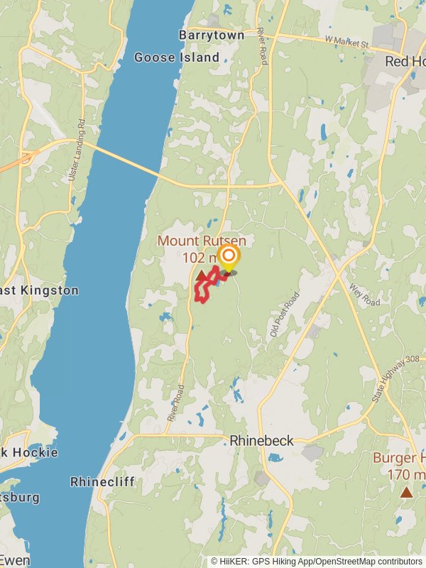 Mount Rutsen Loop Trail mobile static map