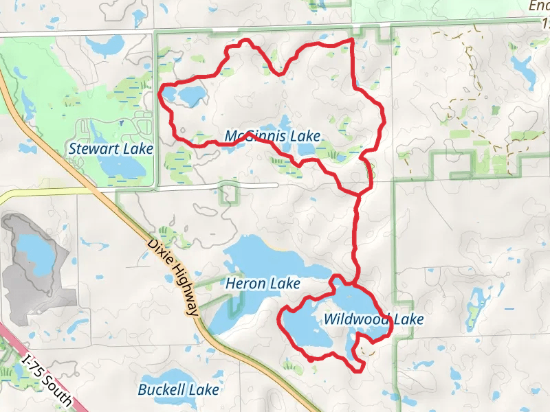 Valley, Wildwood, Heron and McGinnis Lakes Loop
