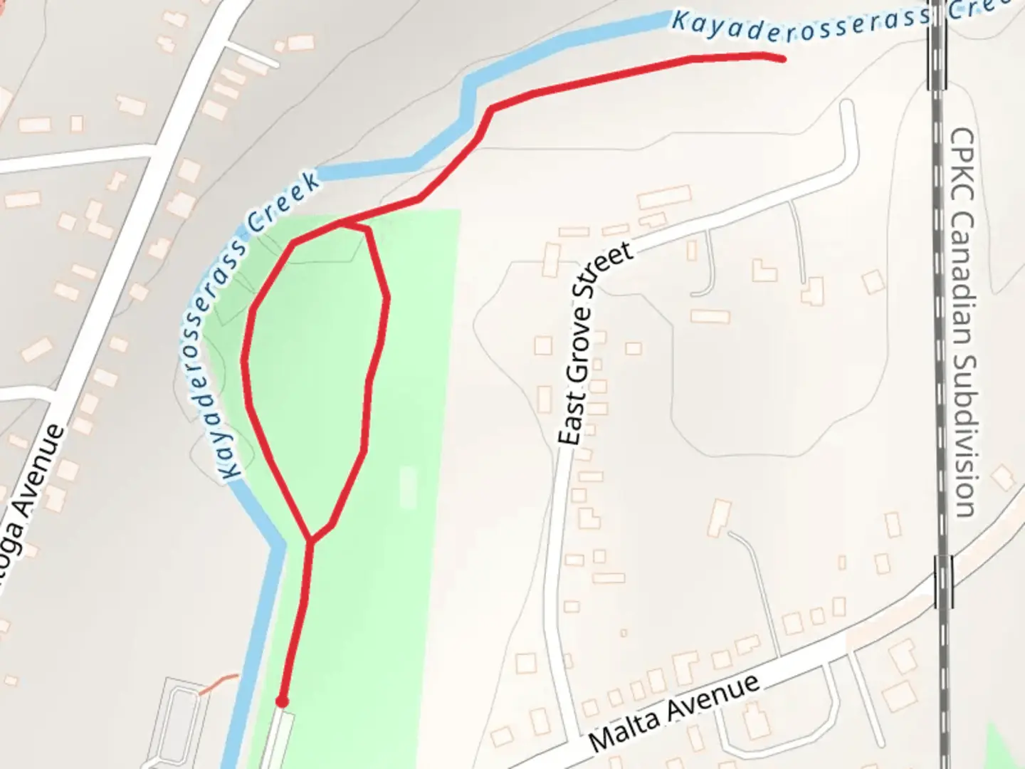 An image depicting the trail Kelly Park Loop Trail and its surrounding area.
