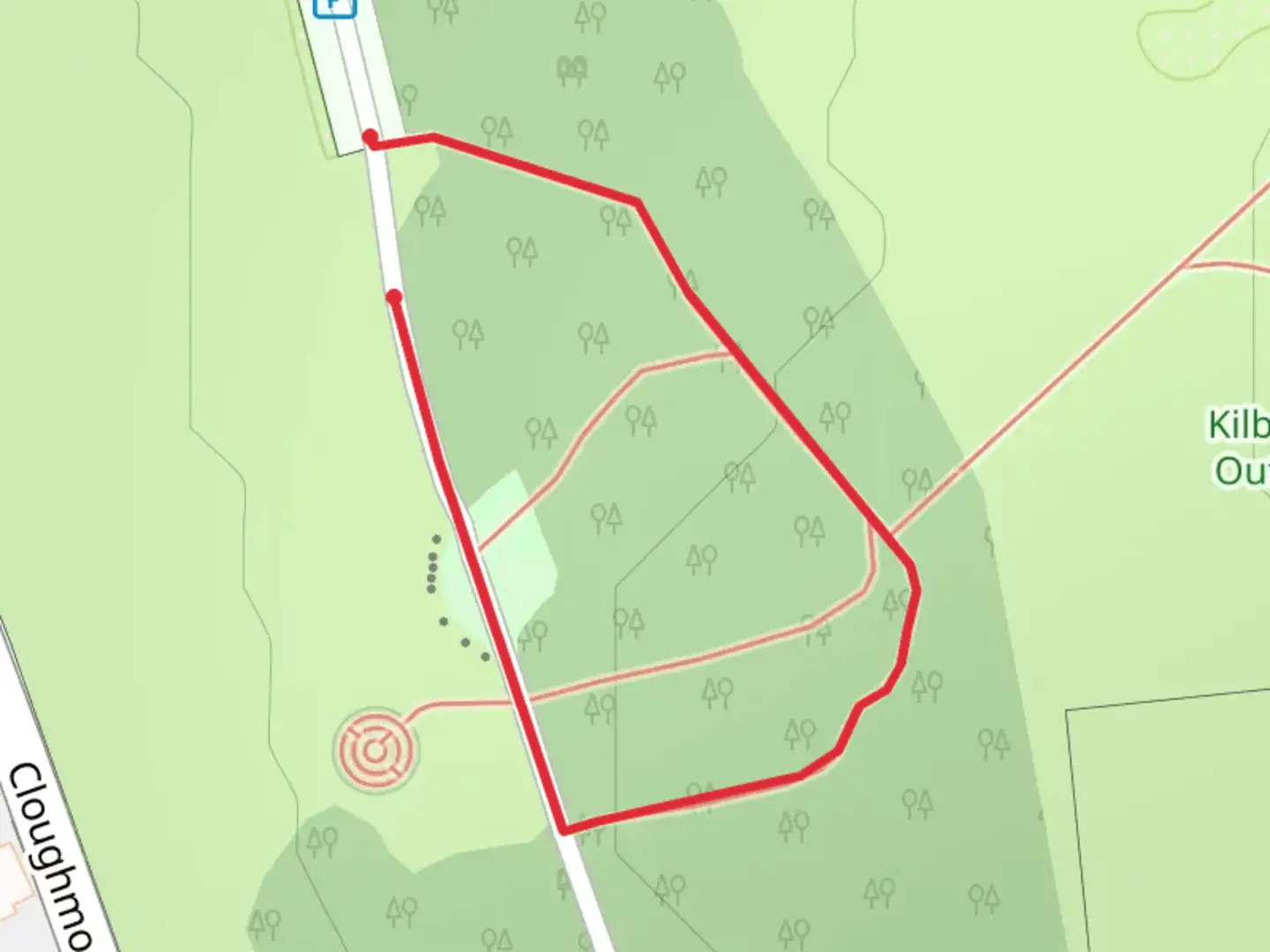 An image depicting the trail The Narnia Trail and its surrounding area.