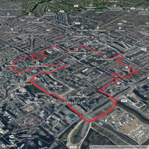 Bosje van Repelaer, Hofvijver and Palace Gardens via Monumentale Bomen - en hofjes Route