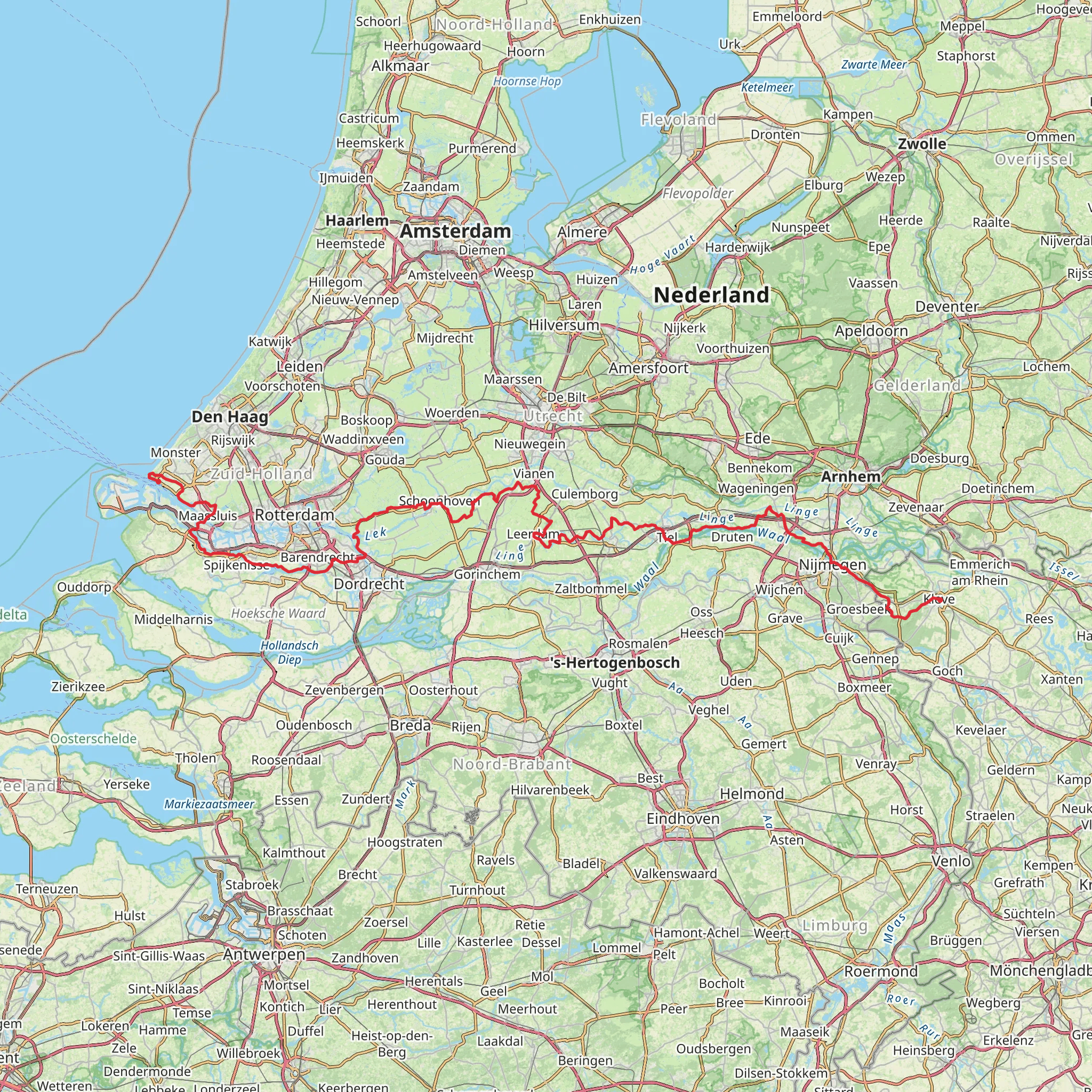 Oeverloperpad mobile static map