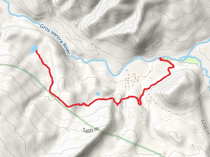 Grizzly Lake Trail mobile static map