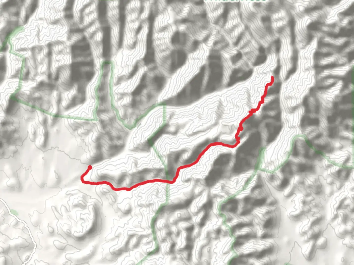 An image depicting the trail Red Rock Canyon Trail and its surrounding area.