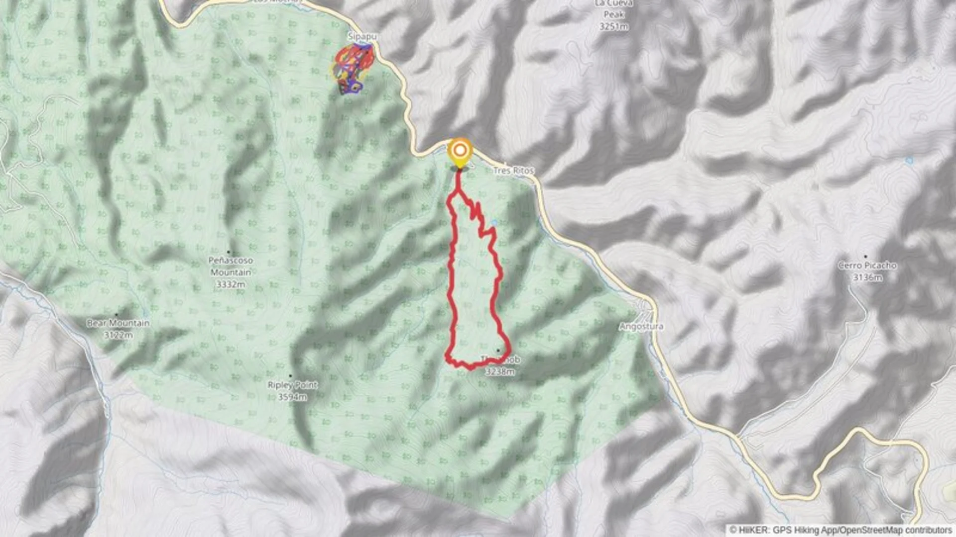 An image depicting the trail Indian Lake and Agua Piedra Loop Trail and its surrounding area.