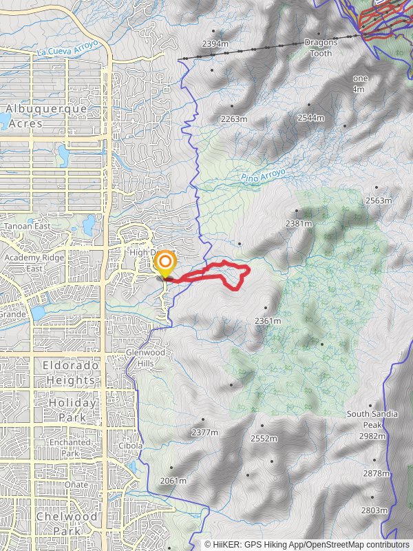 Michael Emery and Primitive Loop Trail mobile static map