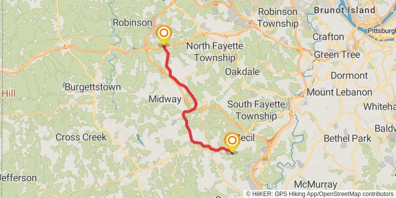 Montour Trail stage 2 Map