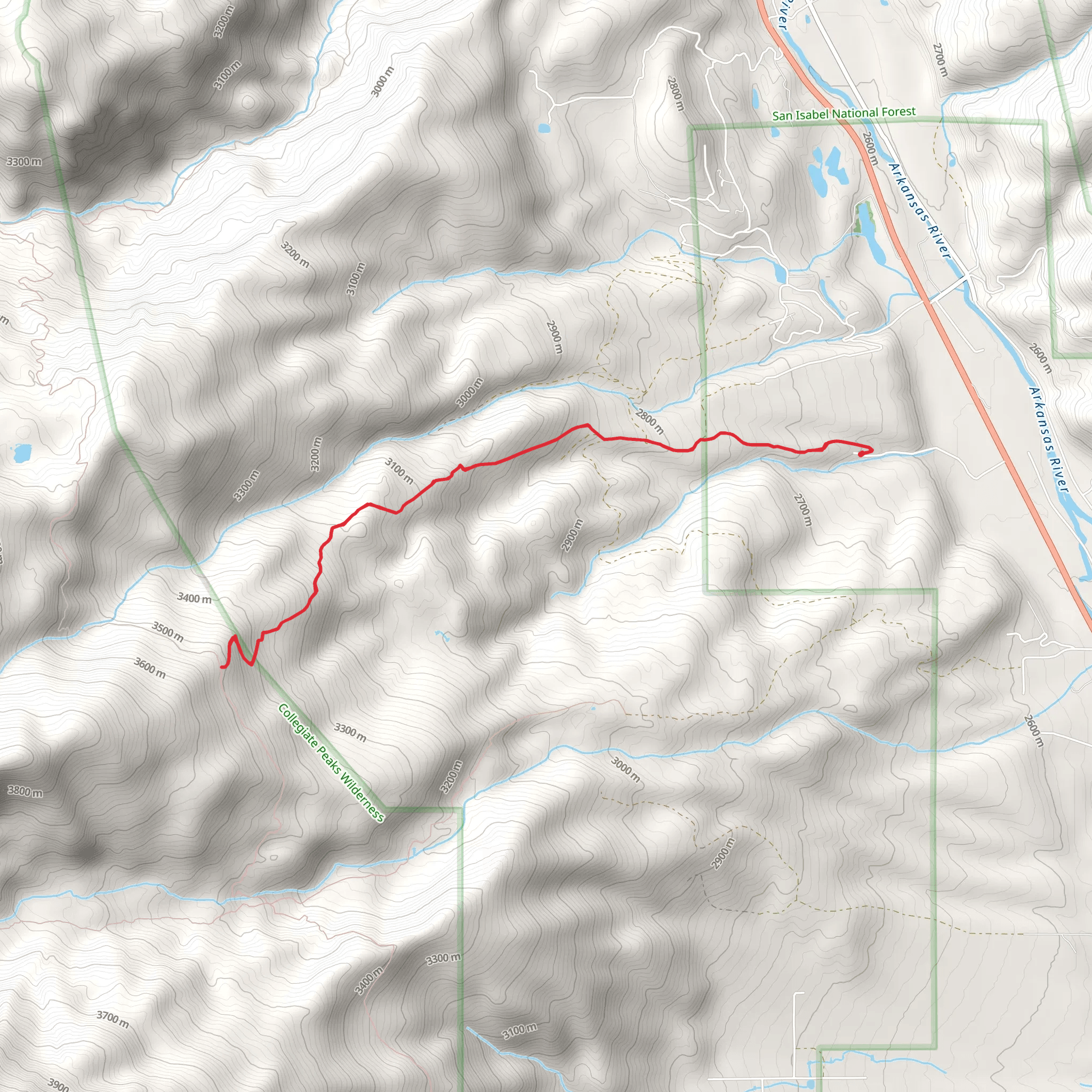 Wapaca Trail via Morris Creek Road mobile static map