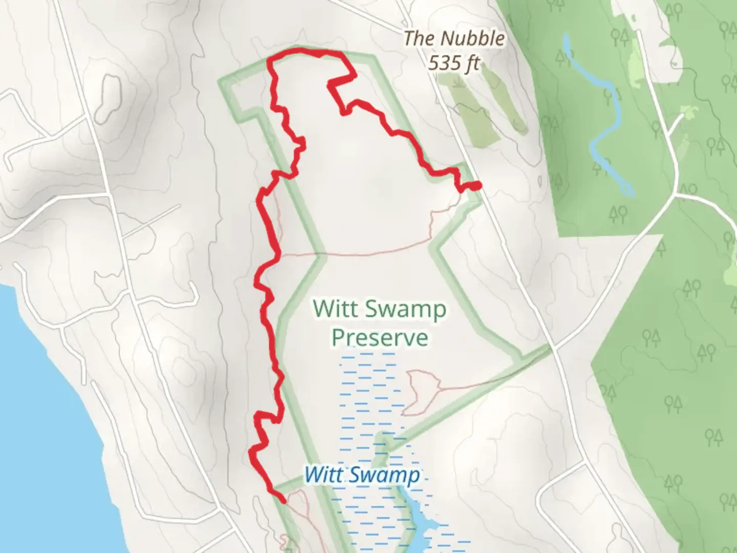 An image depicting the trail Shepard Farm Trail and its surrounding area.