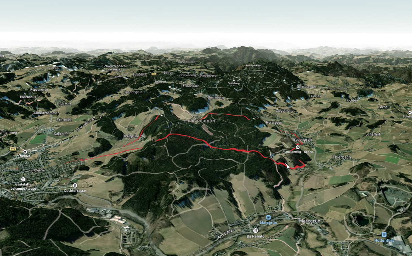 Christusgrün, Spiegel Wald and Bobengrun Loop