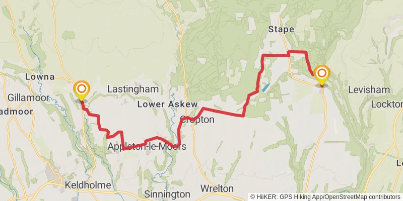 Tabular Hills Walk stage 3 Map