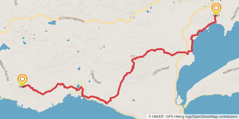 Bibbulmun Track stage 46 Map