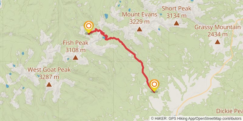 Continental Divide Trail - Montana And Idaho stage 39 Map