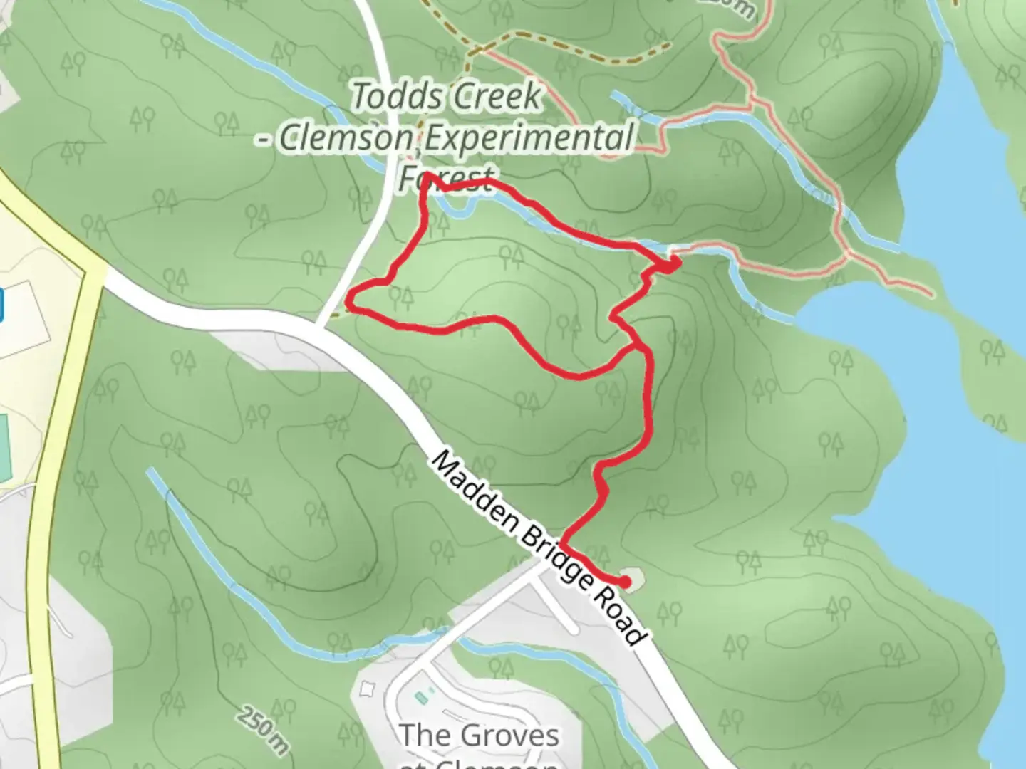 An image depicting the trail Madden Bridge Road North Loop and its surrounding area.