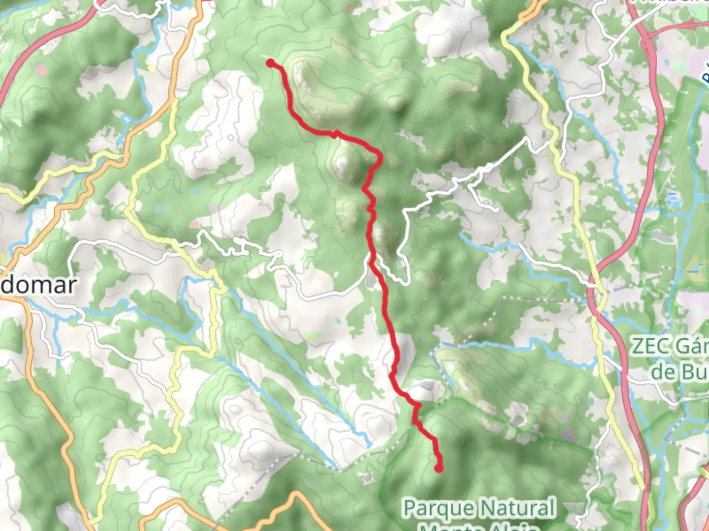 An image depicting the trail Hello PR G 2 and its surrounding area.