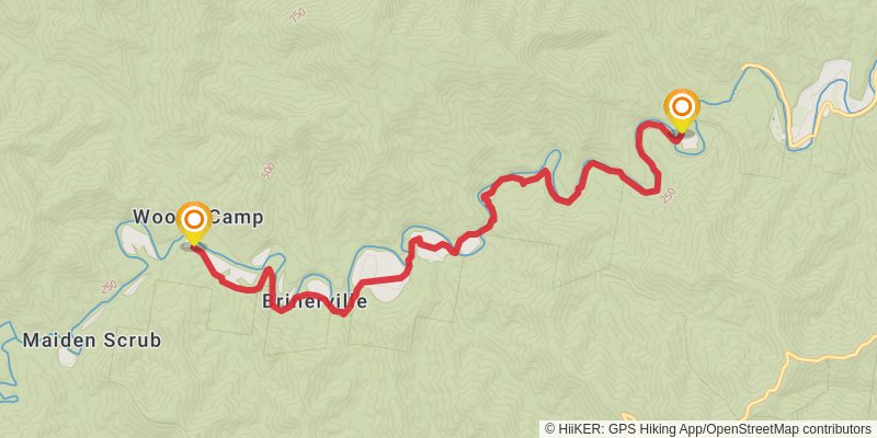 New England Wilderness Walk stage 2 Map