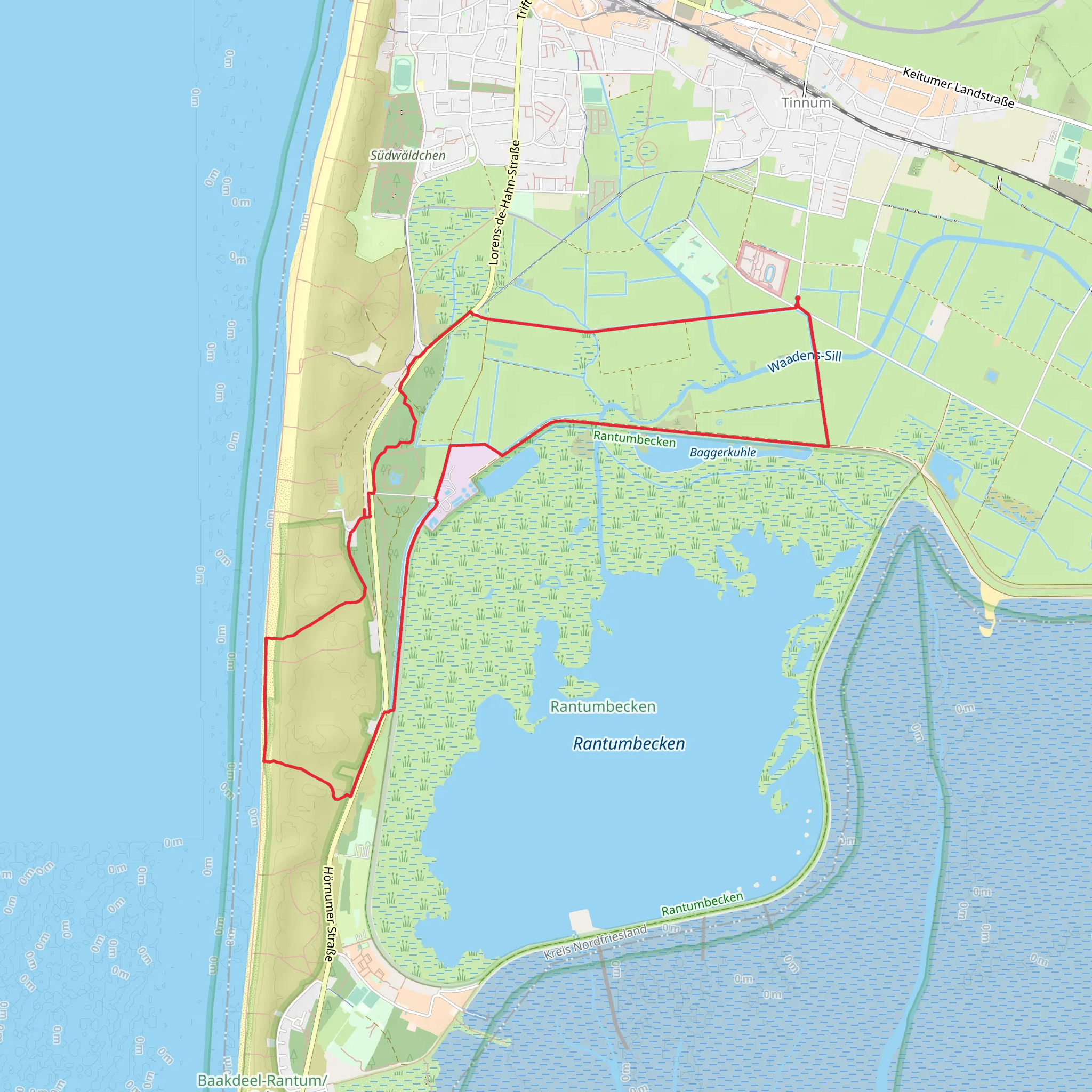 Nössedeich Loop mobile static map