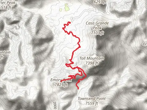 Emory Peak Trail and Boot Canyon Trail