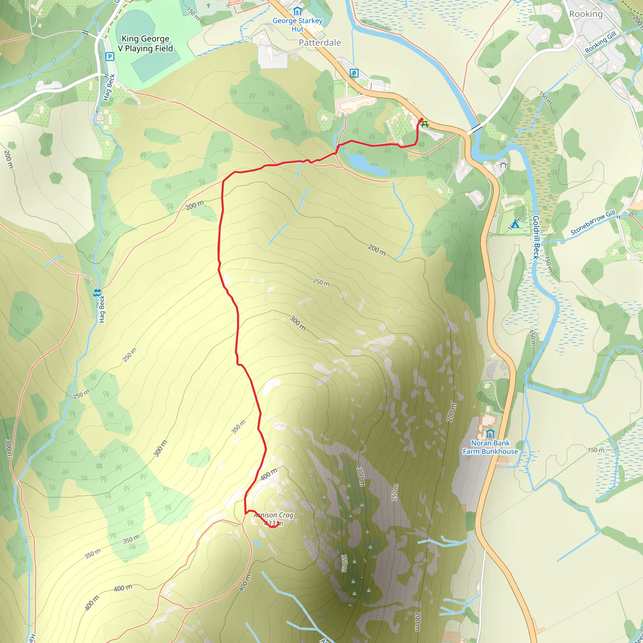 Arnison Crag mobile static map