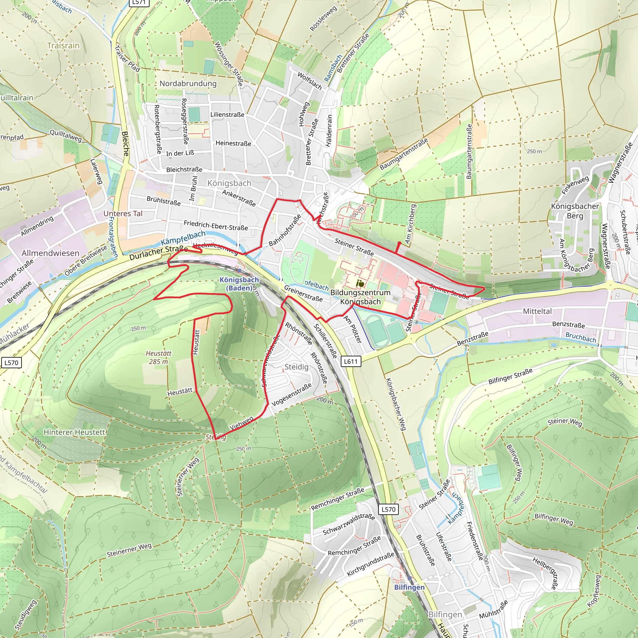Johannes Schoch Wanderweg mobile static map