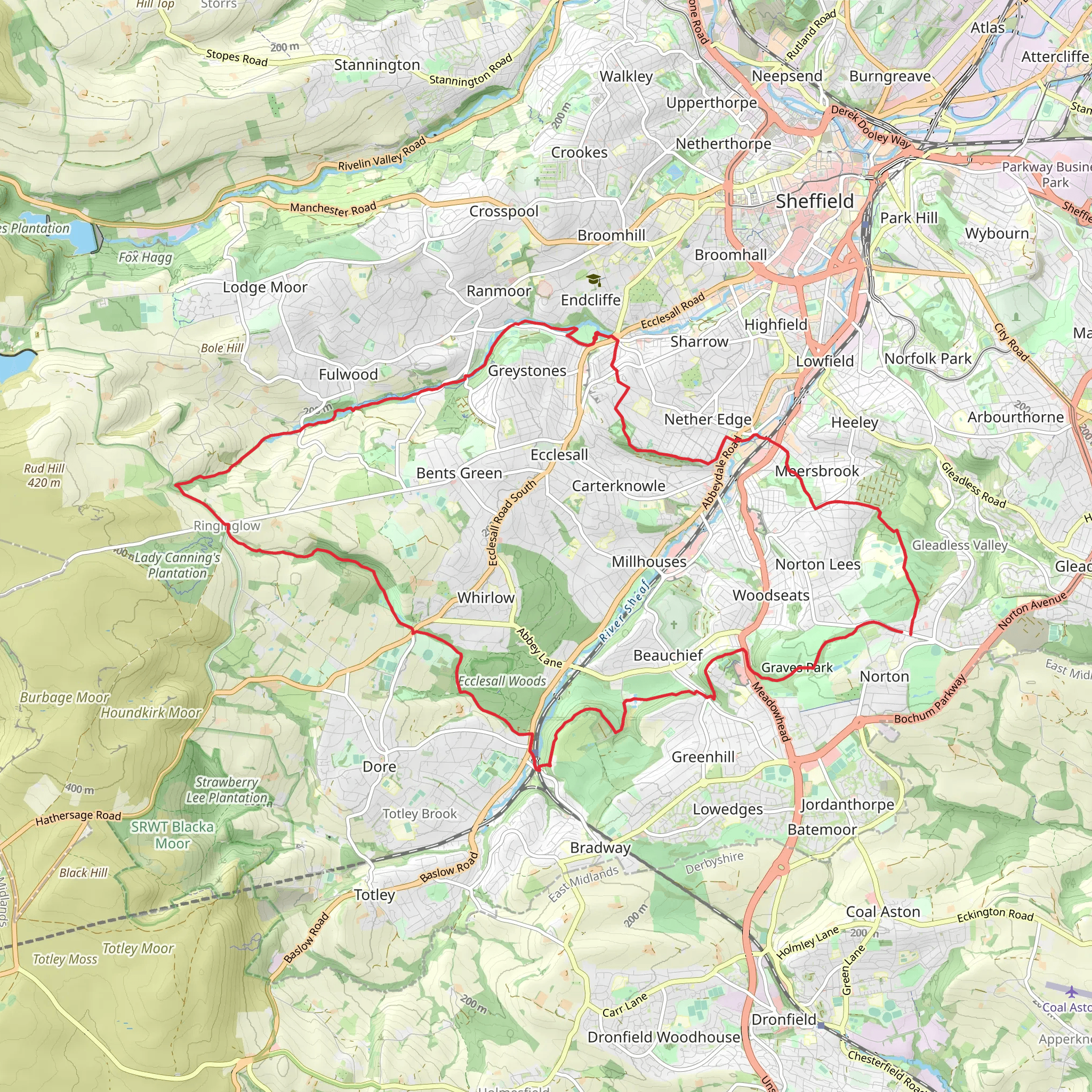 Sheffield Round mobile static map