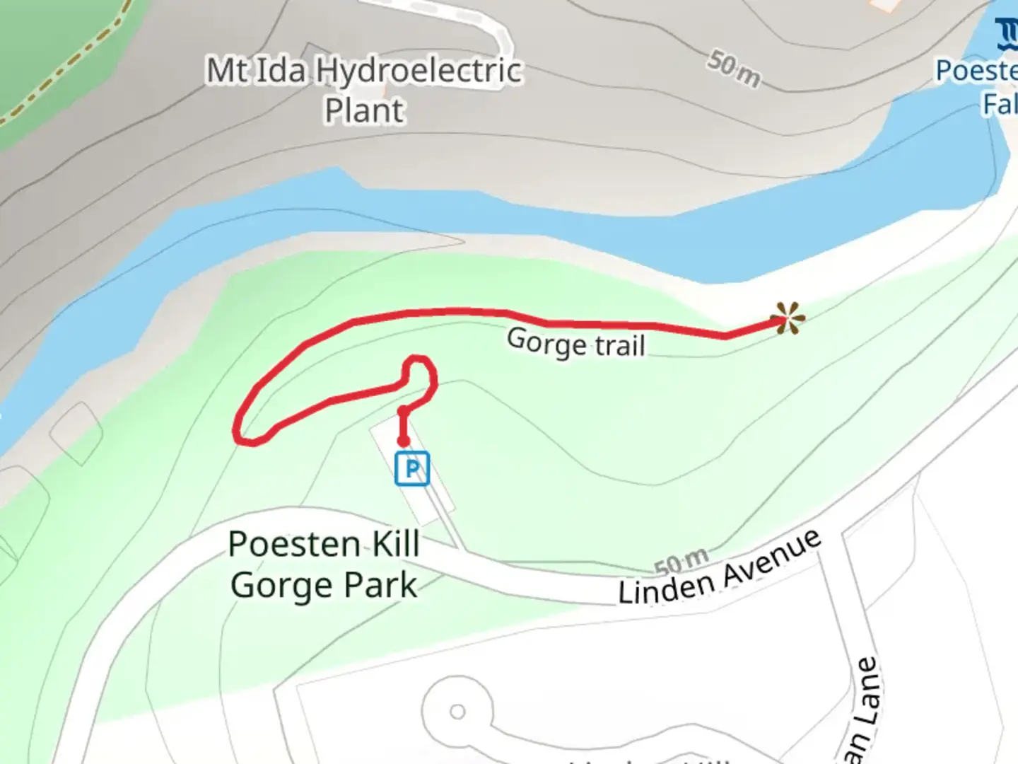 An image depicting the trail Gorge Trail and its surrounding area.