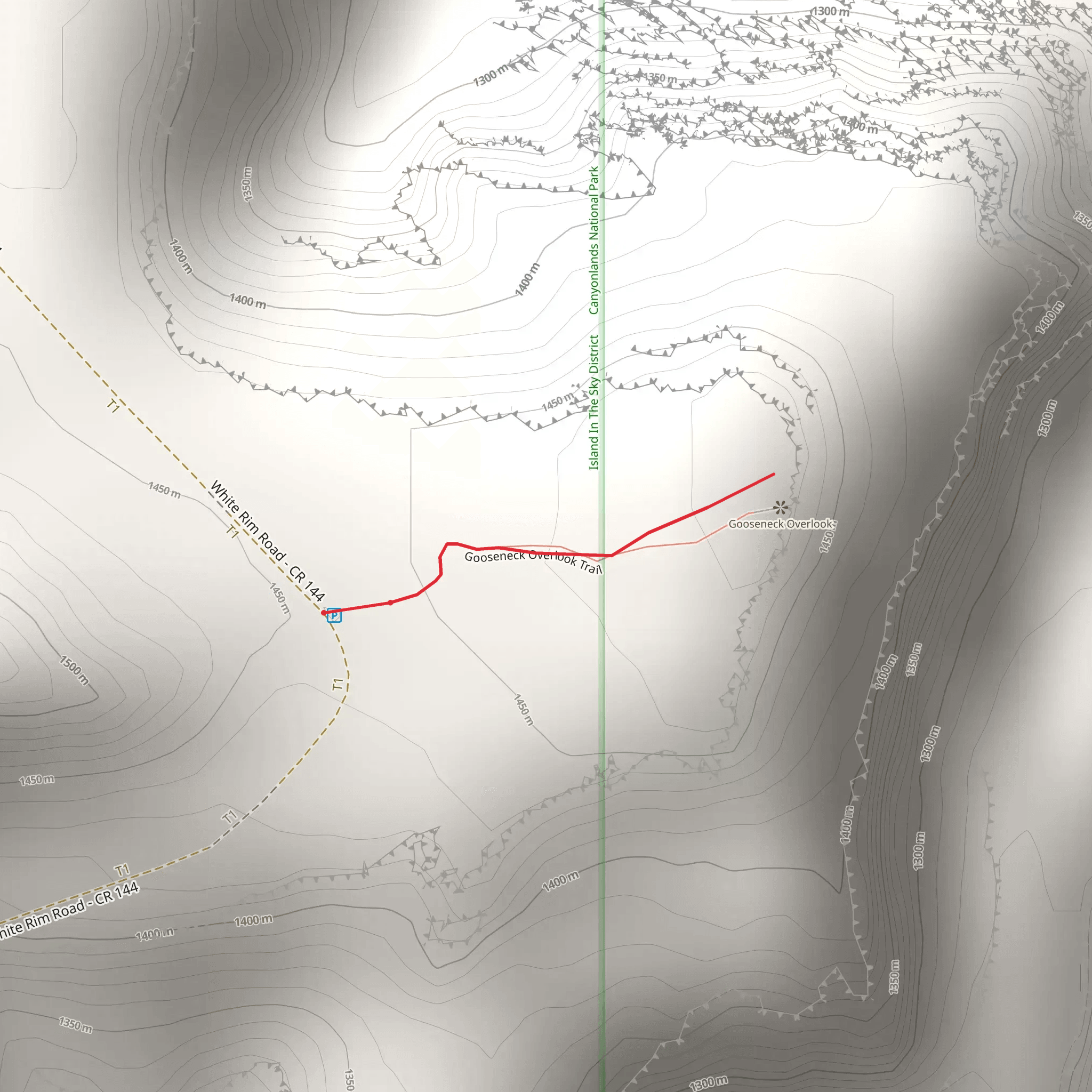 Gooseneck Trail mobile static map