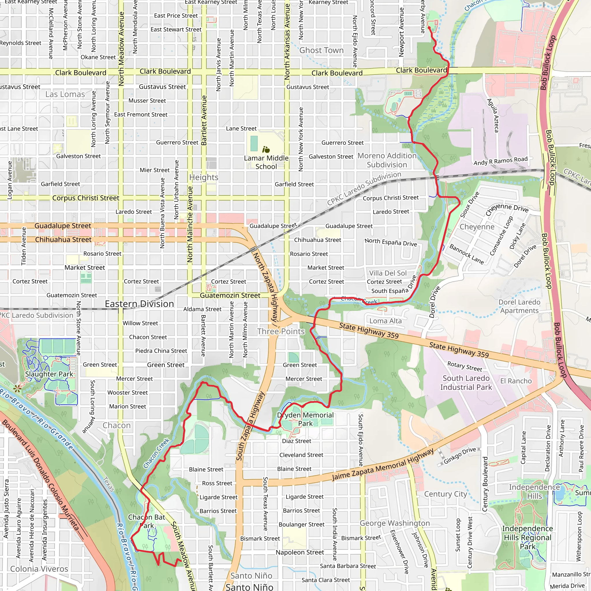 Chacon Hike Trail mobile static map