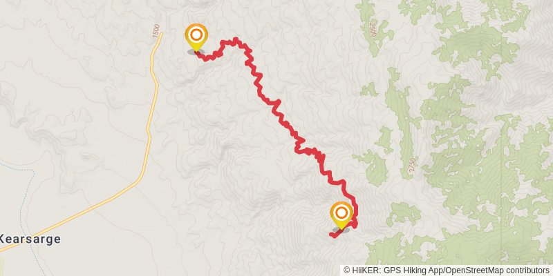Betty Jumbo Mine Trail stage 2 Map
