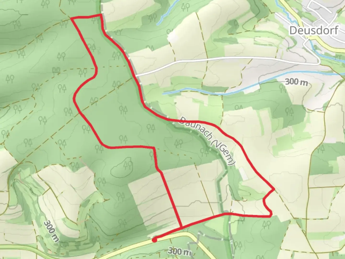 An image depicting the trail Rundwanderweg Fasan Stettfeld and its surrounding area.