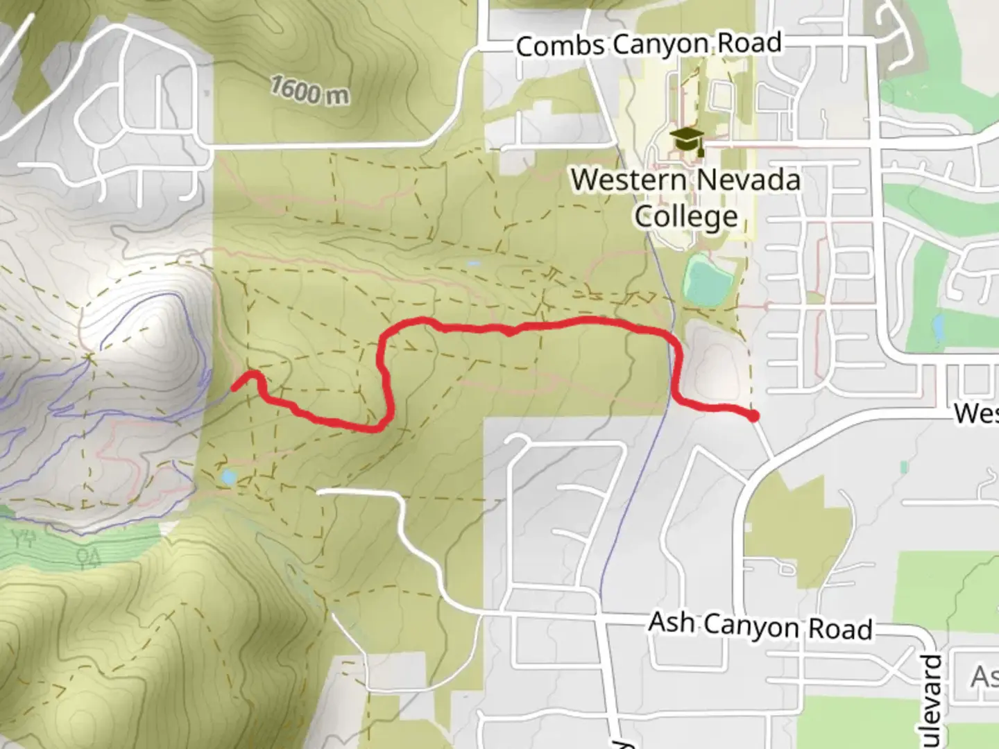 An image depicting the trail Jack Rabbit and its surrounding area.