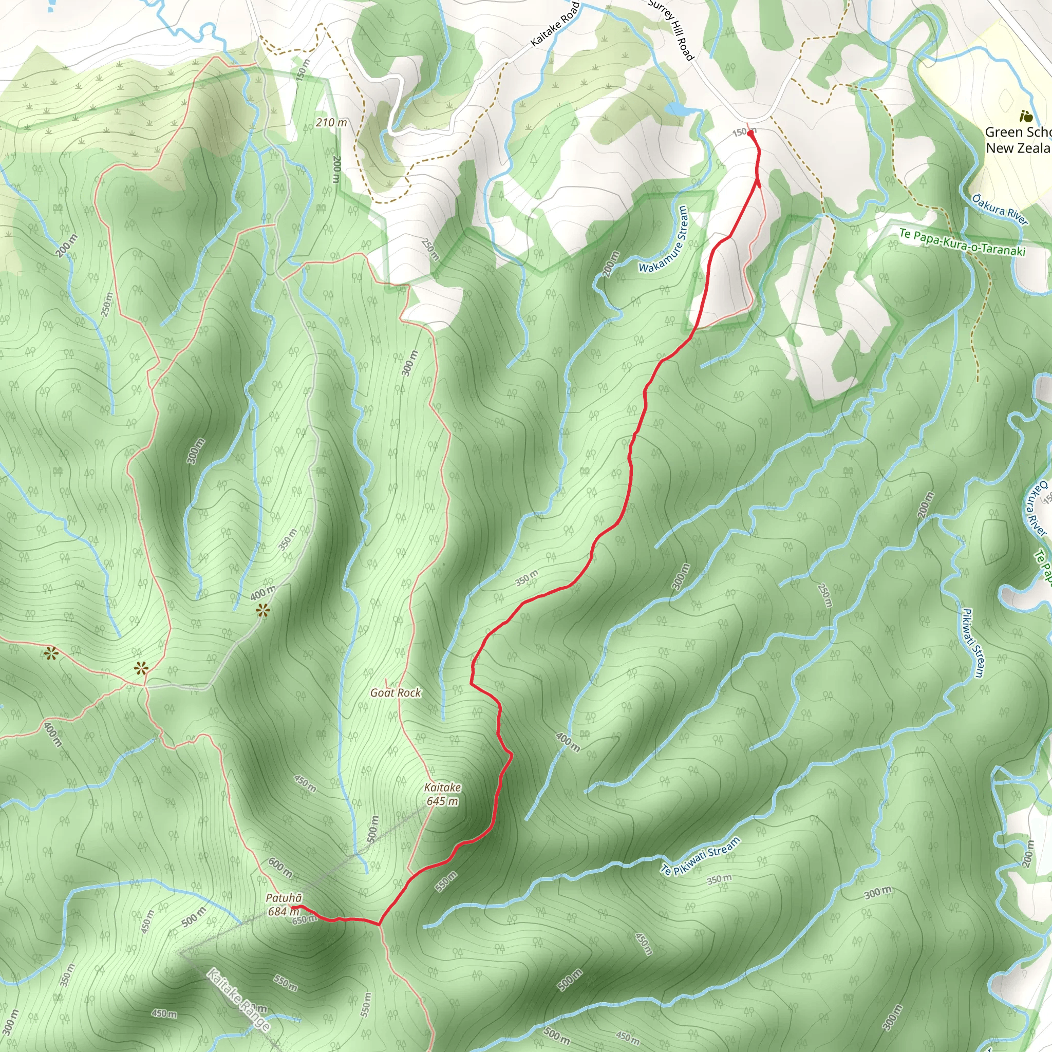 Davies Track to Patuha Trig mobile static map