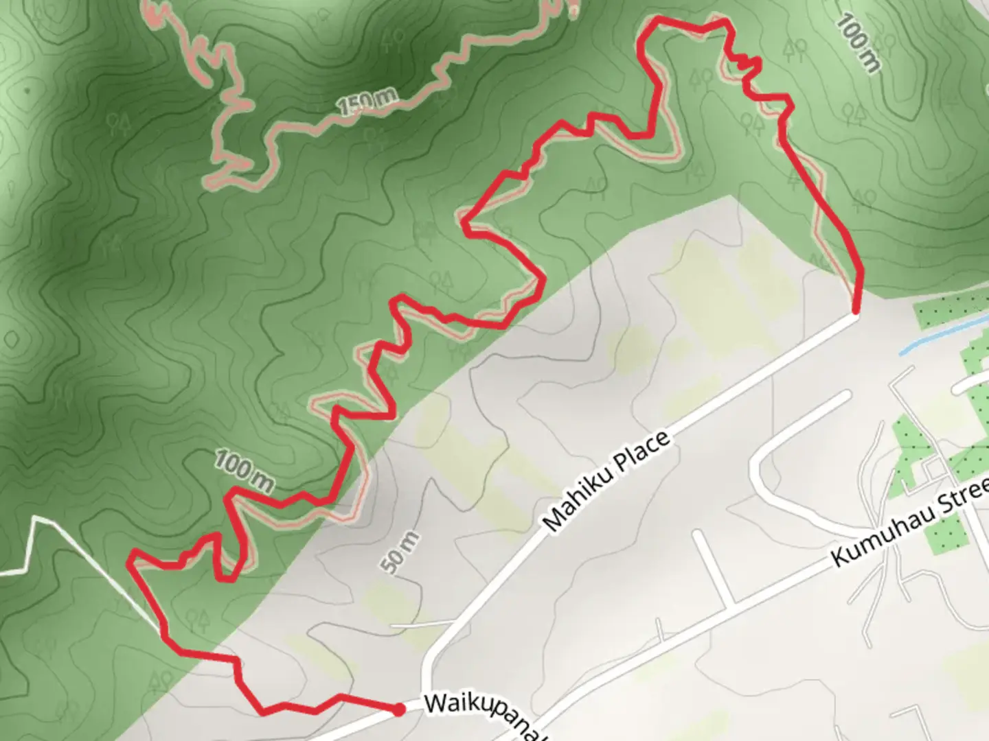 An image depicting the trail Maunawili Ditch Trail and its surrounding area.