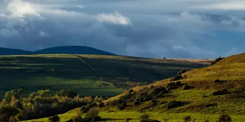 An image depicting the trail Cochrane Pike Walk and its surrounding area.