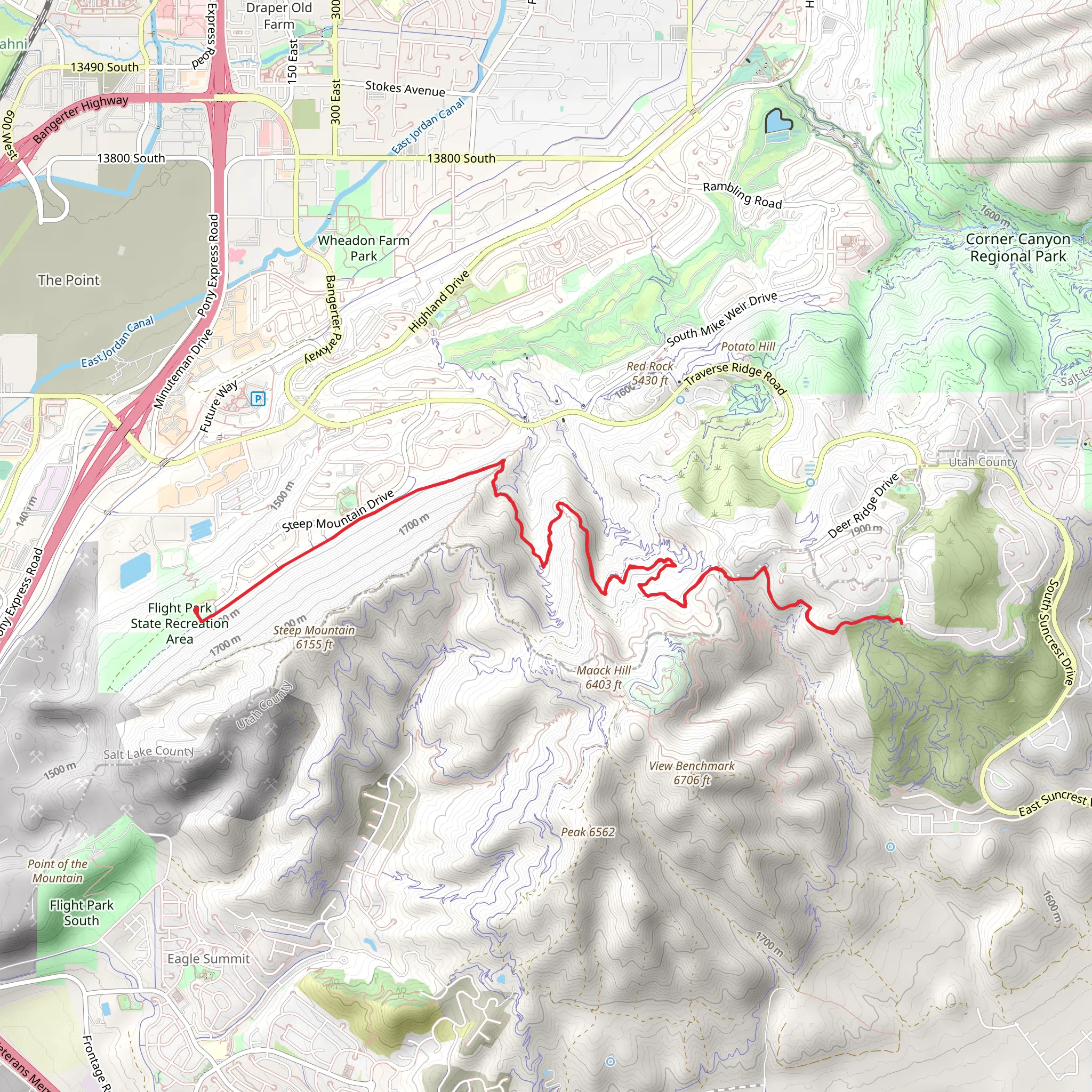 Ann's Trail, Maple hollow North and Eagle Crest Walk mobile static map