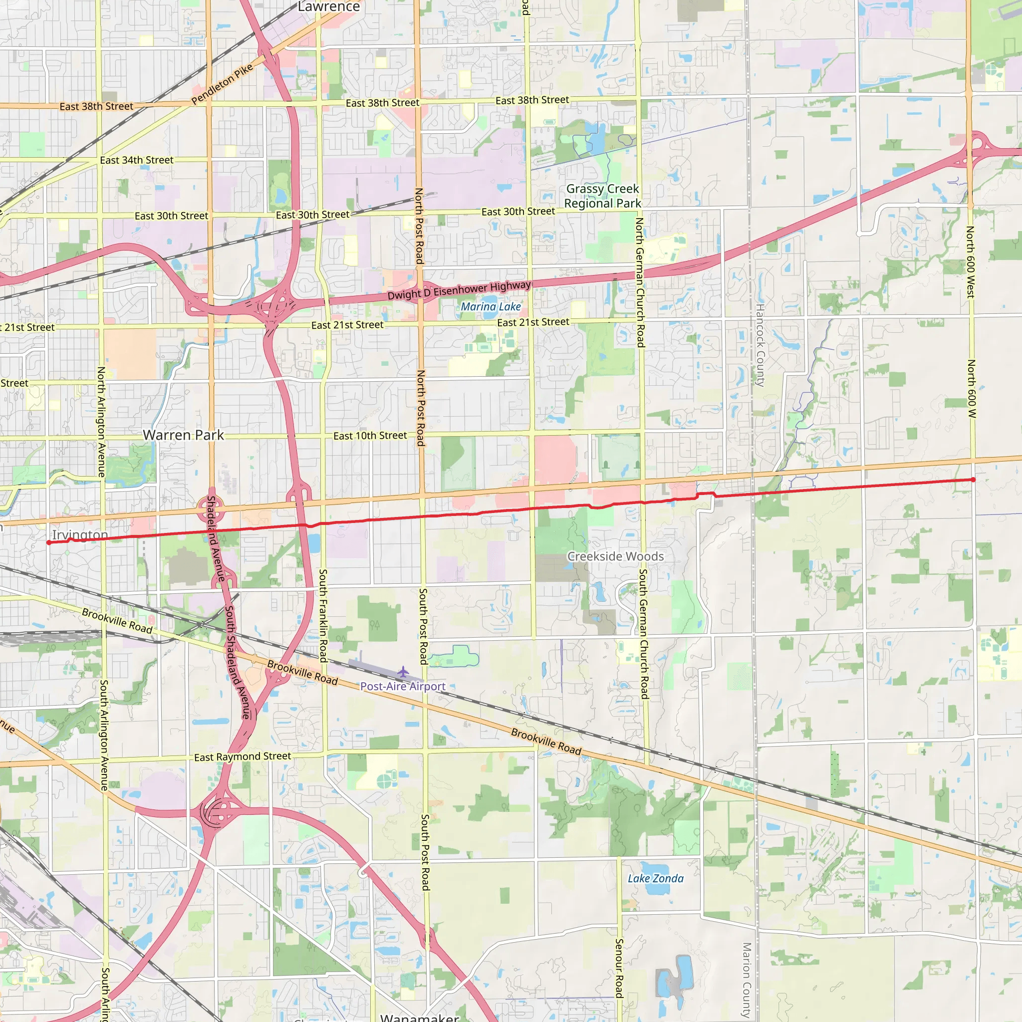 Pennsy Trail mobile static map