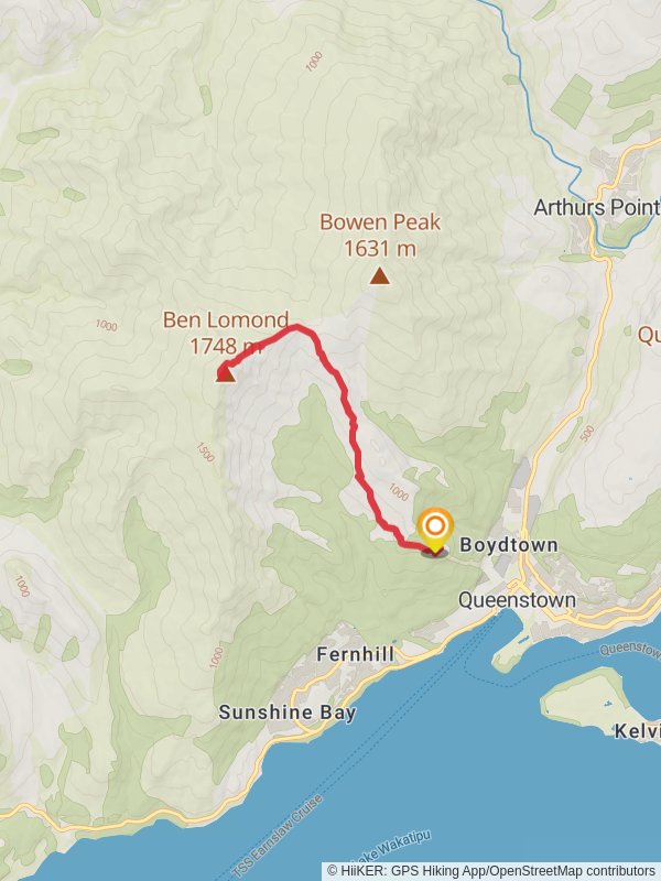 Ben Lomond Track QueenstownLakes New Zealand