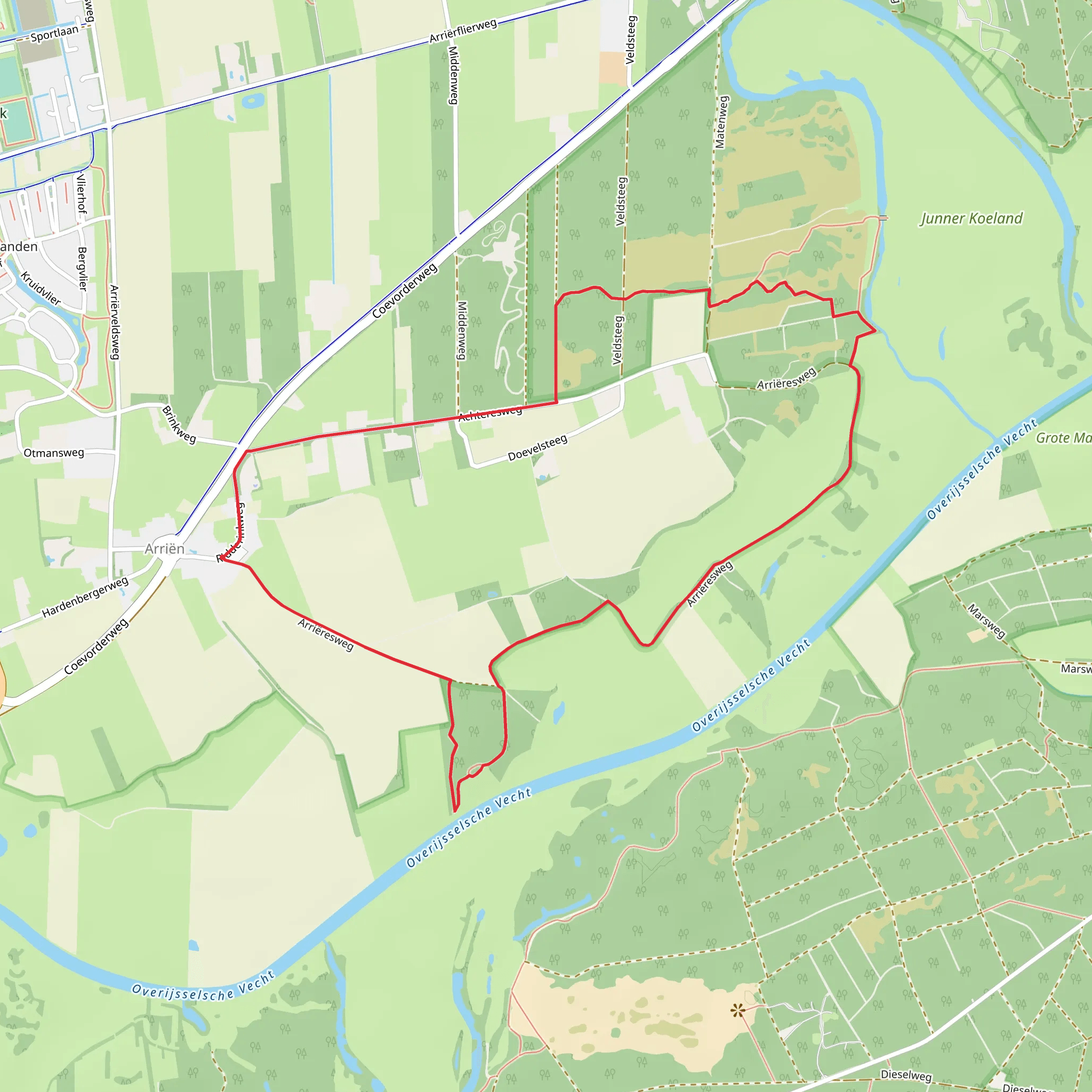 Arrieres Weg and Achteres Weg Loop mobile static map