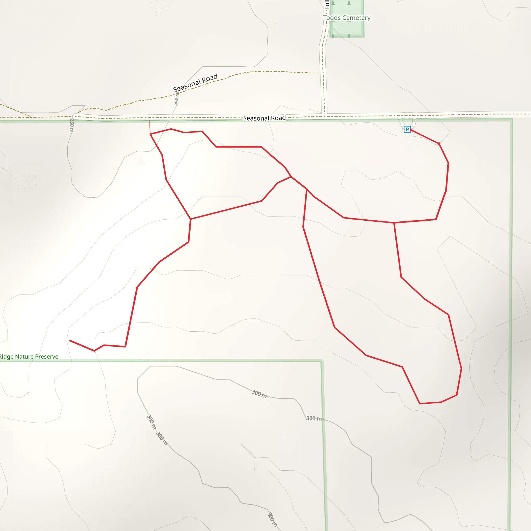 Seasonal Road Loop mobile static map