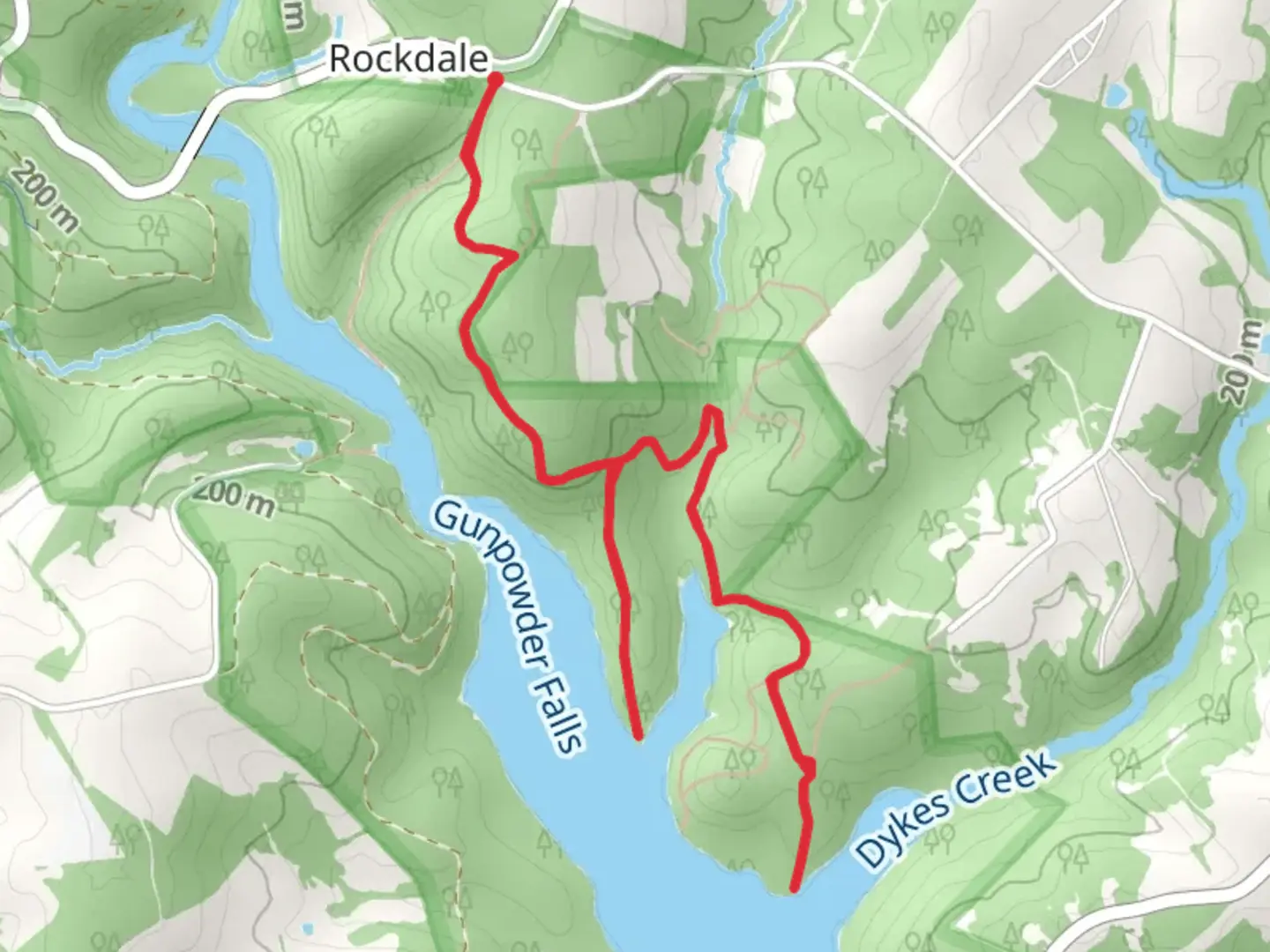An image depicting the trail Dykes Creek Shore walk from Cotter Road and its surrounding area.