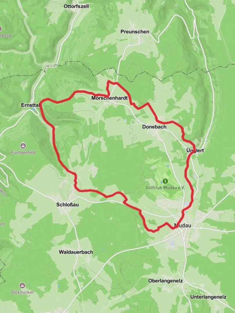An image depicting the trail Mudau Loop and its surrounding area.